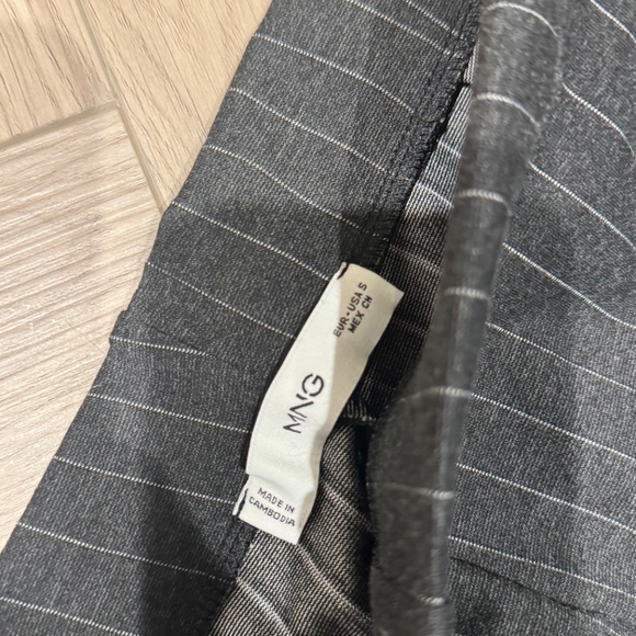 Mango dark gray pinstripe straight leg pants - Picture 2 of 3